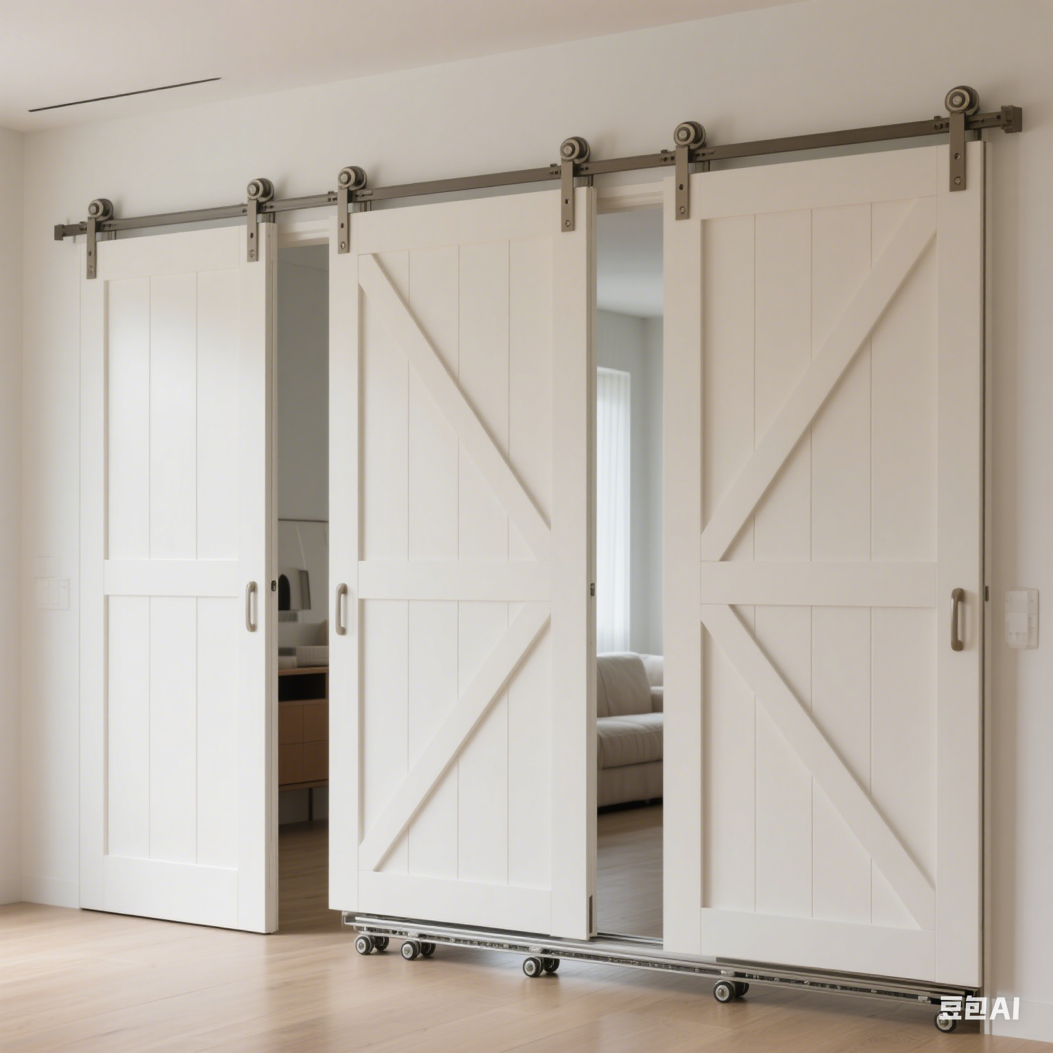 &iquest;Las puertas plegables necesitan un riel?